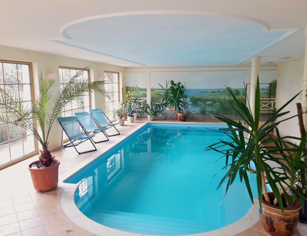 Ein Bett Im Kornfeld - Haus Morgensonne - Mit Innenpool Schonfeld  Luaran gambar
